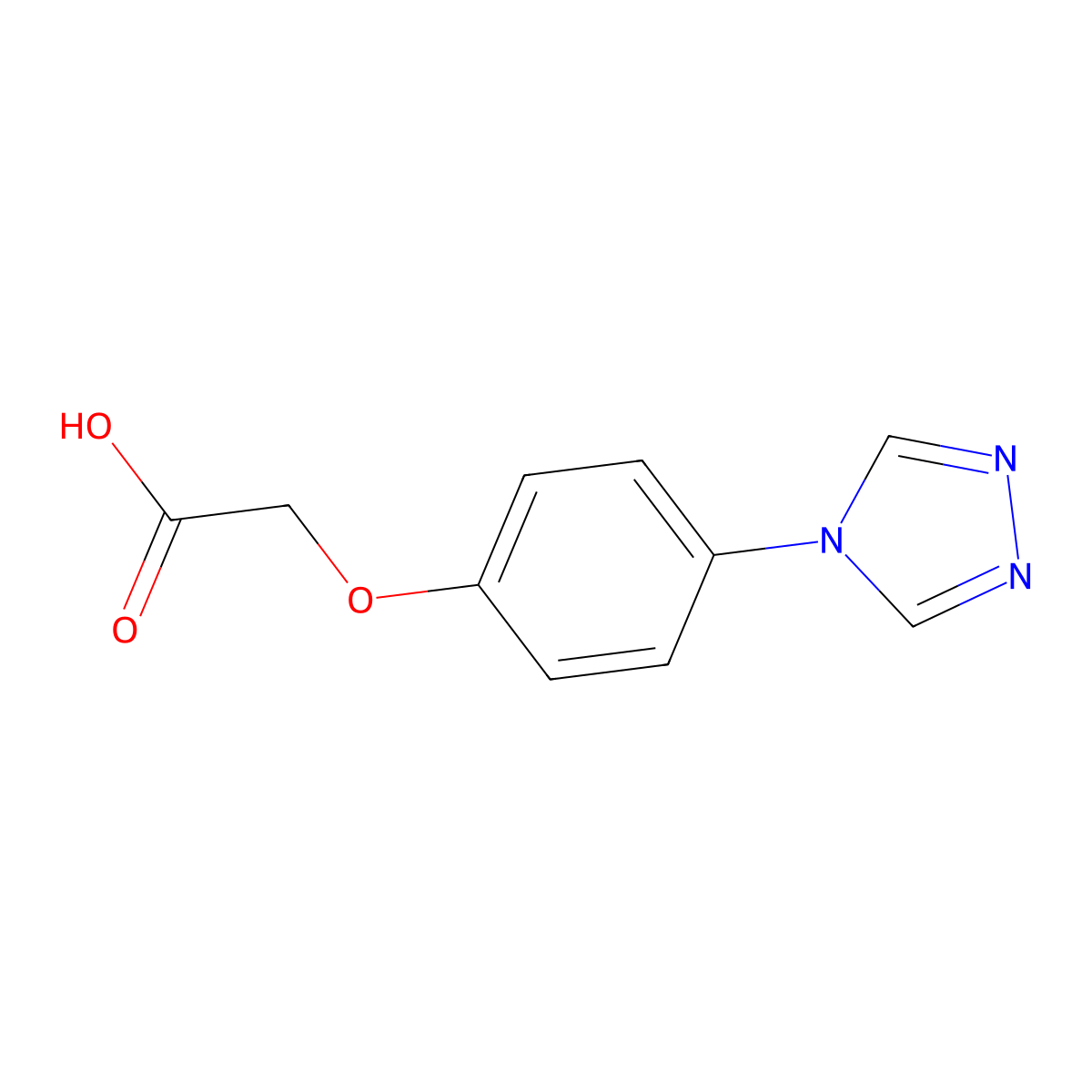 2-[4-(4H-1,2,4-Triazol-4-yl)phenoxy]acetic acid molecular structure, CAS 1020046-28-9