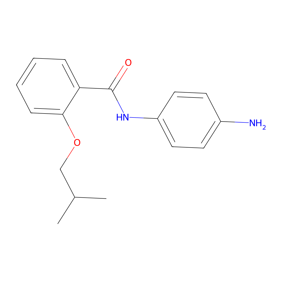 N-(4-Aminophenyl)-2-isobutoxybenzamide molecular structure, CAS 1020054-00-5
