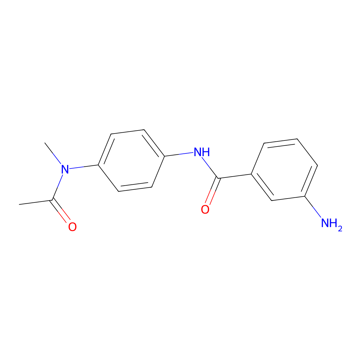 N-{4-[Acetyl(methyl)amino]phenyl}-3-aminobenzamide molecular structure, CAS 1020054-02-7