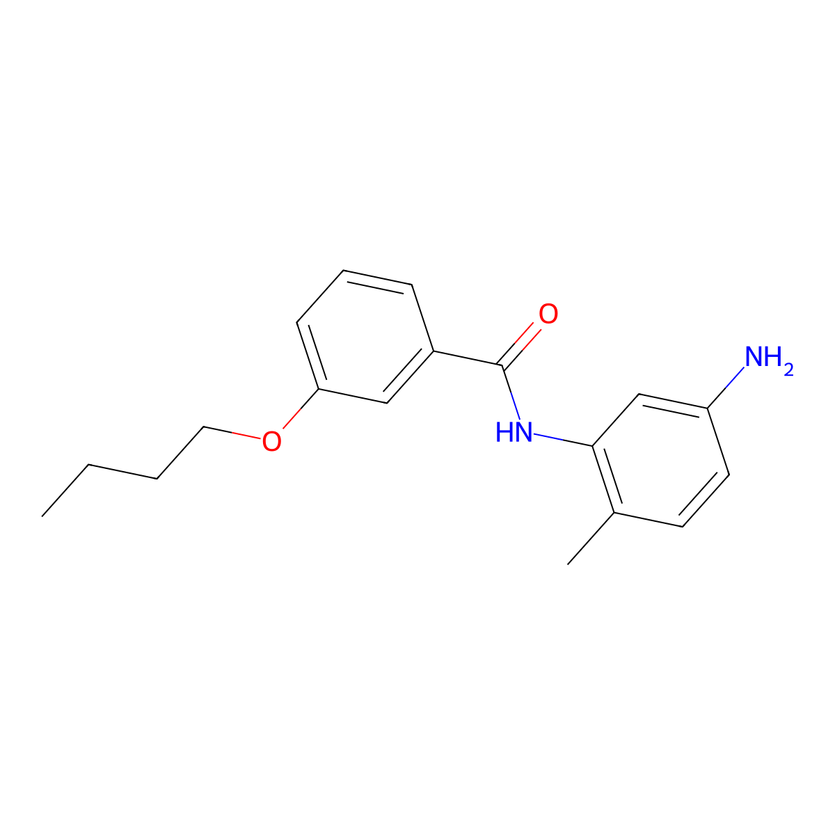 N-(5-Amino-2-methylphenyl)-3-butoxybenzamide molecular structure, CAS 1020054-10-7