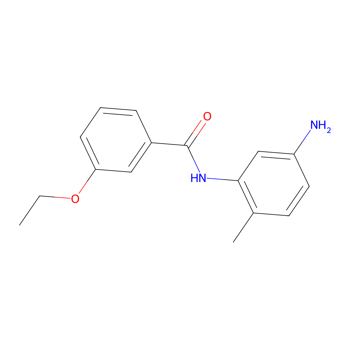 N-(5-Amino-2-methylphenyl)-3-ethoxybenzamide molecular structure, CAS 1020054-11-8