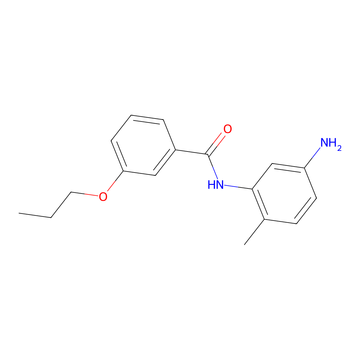 N-(5-Amino-2-methylphenyl)-3-propoxybenzamide molecular structure, CAS 1020054-14-1