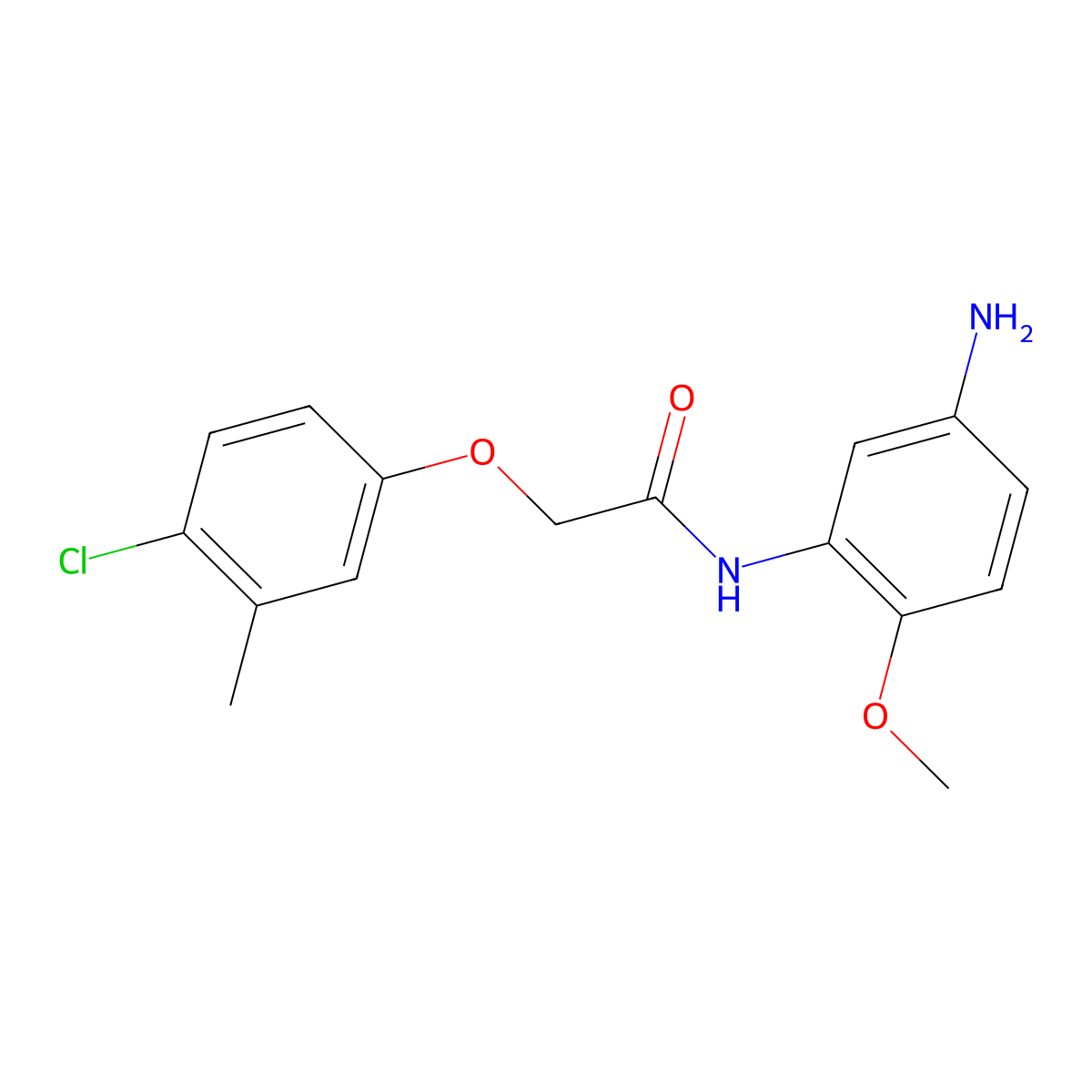 N-(5-Amino-2-methoxyphenyl)-2-(4-chloro-3-methylphenoxy)acetamide molecular structure, CAS 1020054-28-7