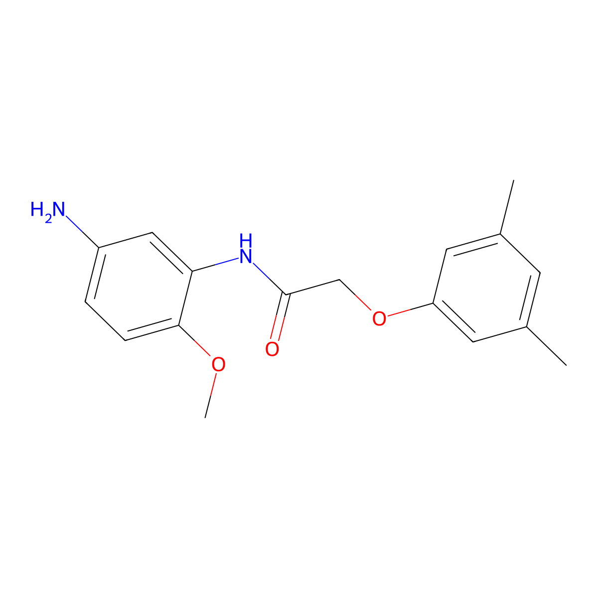 N-(5-Amino-2-methoxyphenyl)-2-(3,5-dimethylphenoxy)acetamide molecular structure, CAS 1020054-32-3