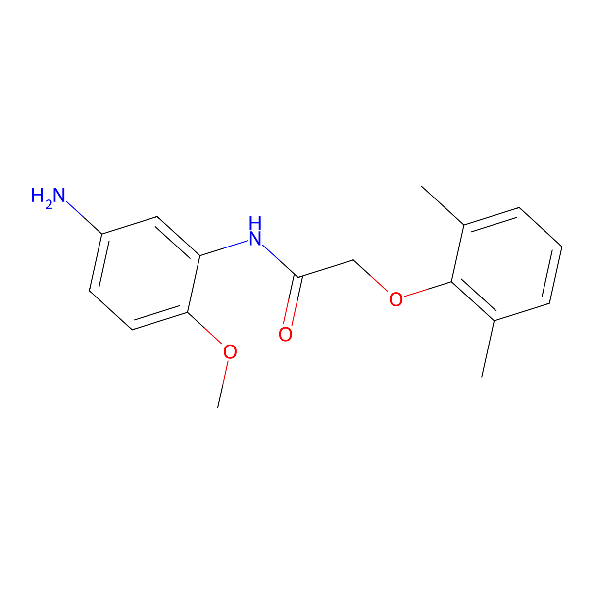 N-(5-Amino-2-methoxyphenyl)-2-(2,6-dimethylphenoxy)acetamide molecular structure, CAS 1020054-33-4