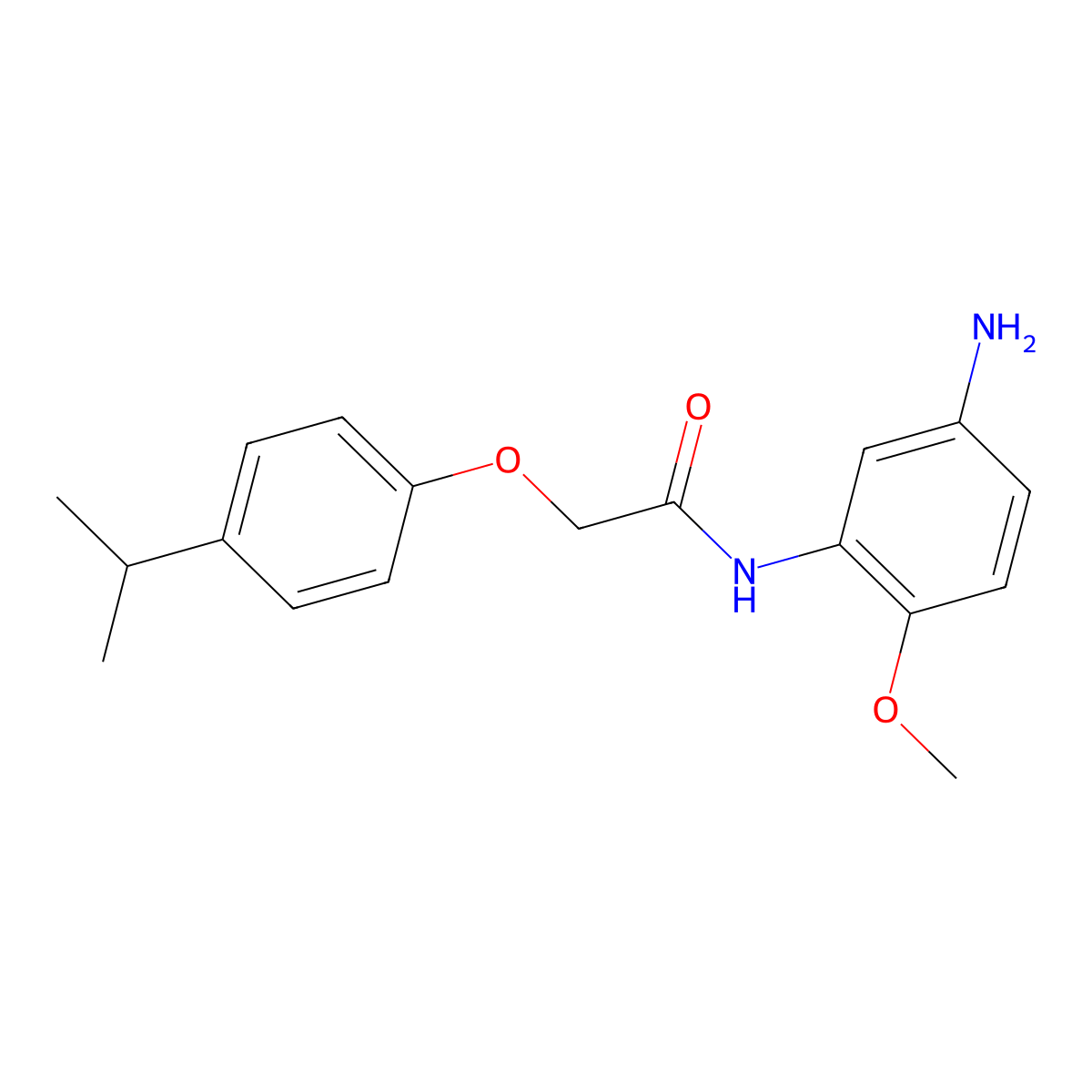 N-(5-Amino-2-methoxyphenyl)-2-(4-isopropylphenoxy)acetamide molecular structure, CAS 1020054-34-5