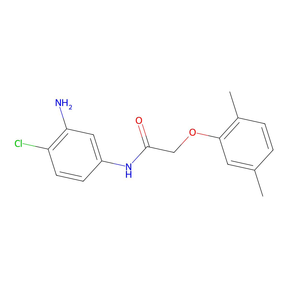 N-(3-Amino-4-chlorophenyl)-2-(2,5-dimethylphenoxy)acetamide molecular structure, CAS 1020054-47-0