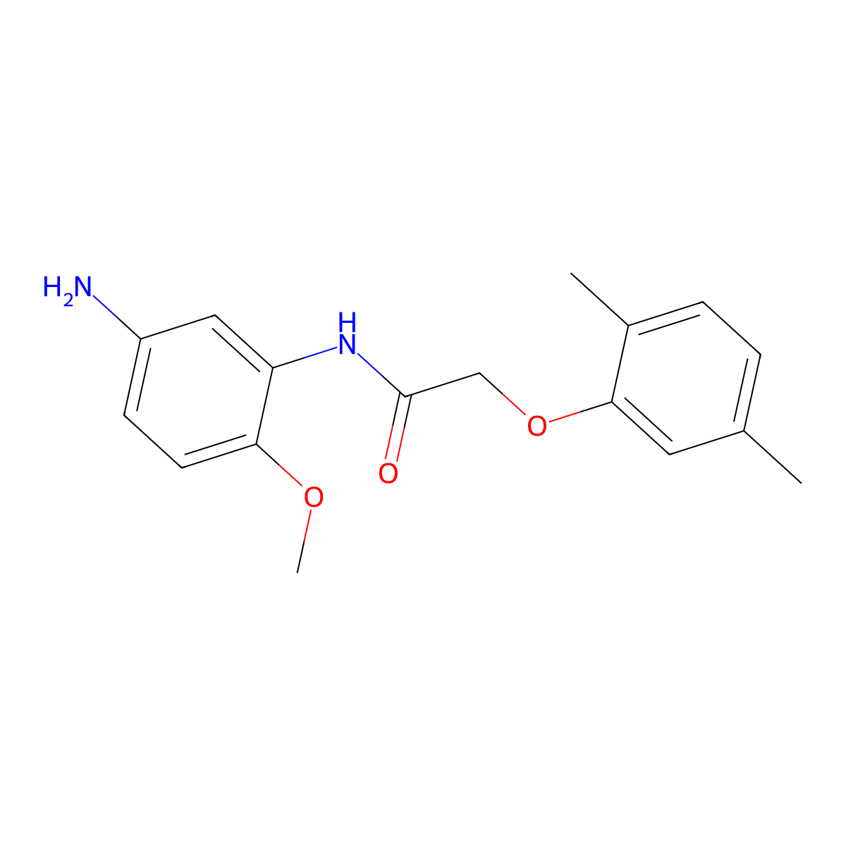 N-(5-Amino-2-methoxyphenyl)-2-(2,5-dimethylphenoxy)acetamide molecular structure, CAS 1020054-64-1
