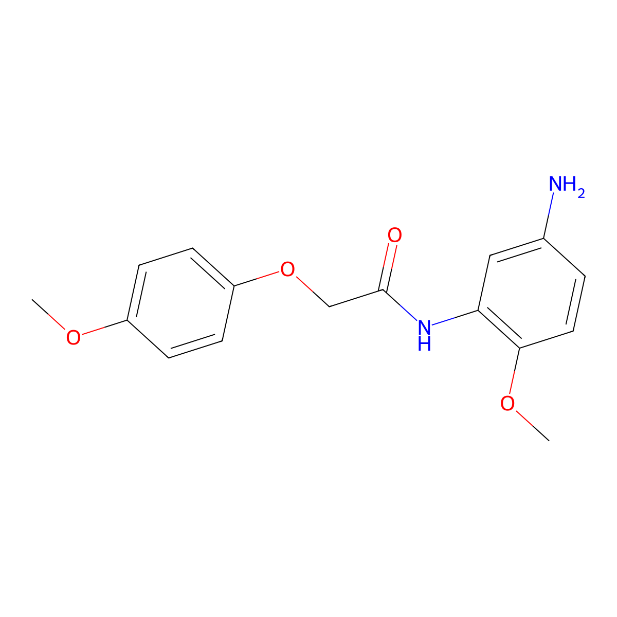 N-(5-Amino-2-methoxyphenyl)-2-(4-methoxyphenoxy)-acetamide molecular structure, CAS 1020054-73-2