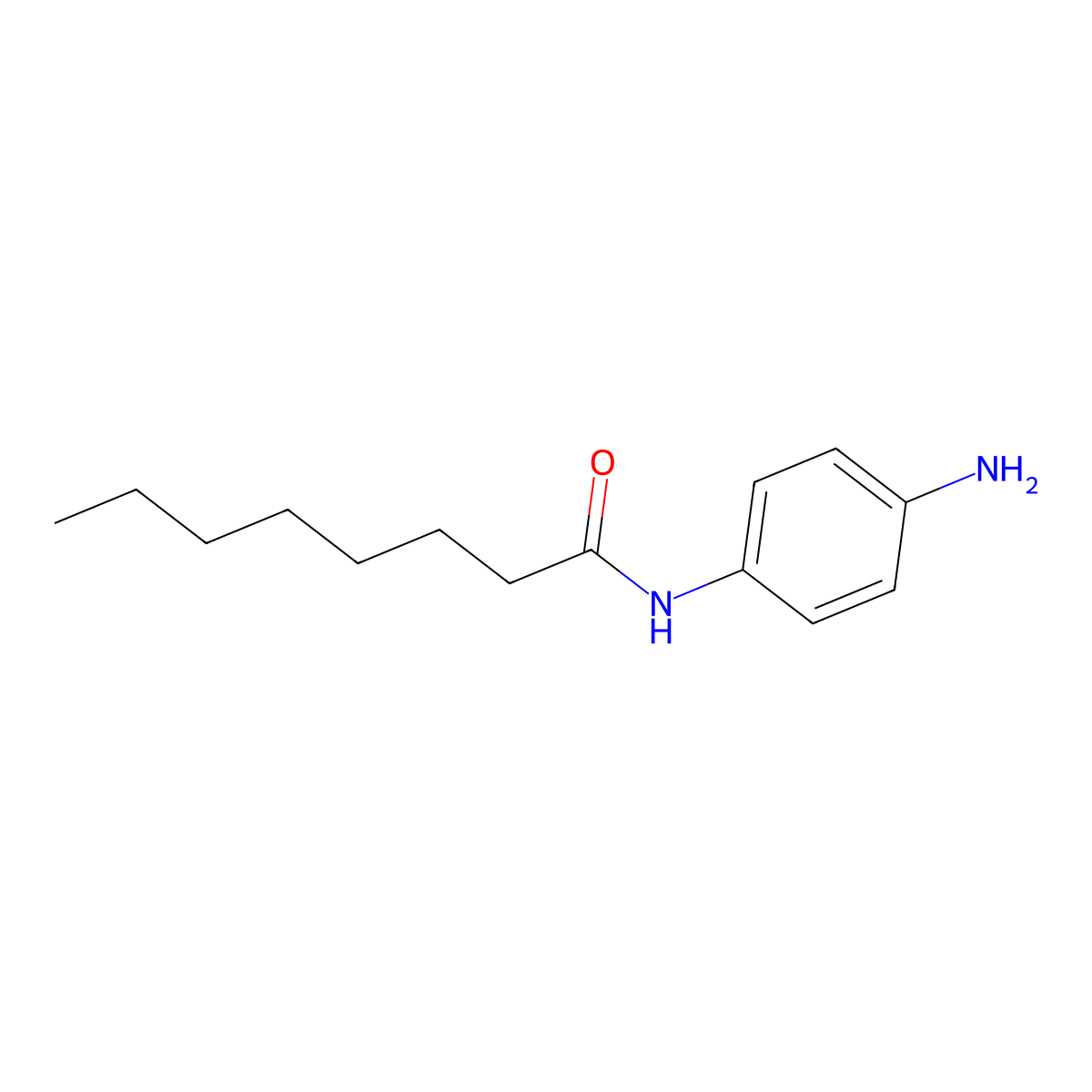 N-(4-Aminophenyl)octanamide molecular structure, CAS 1020054-78-7