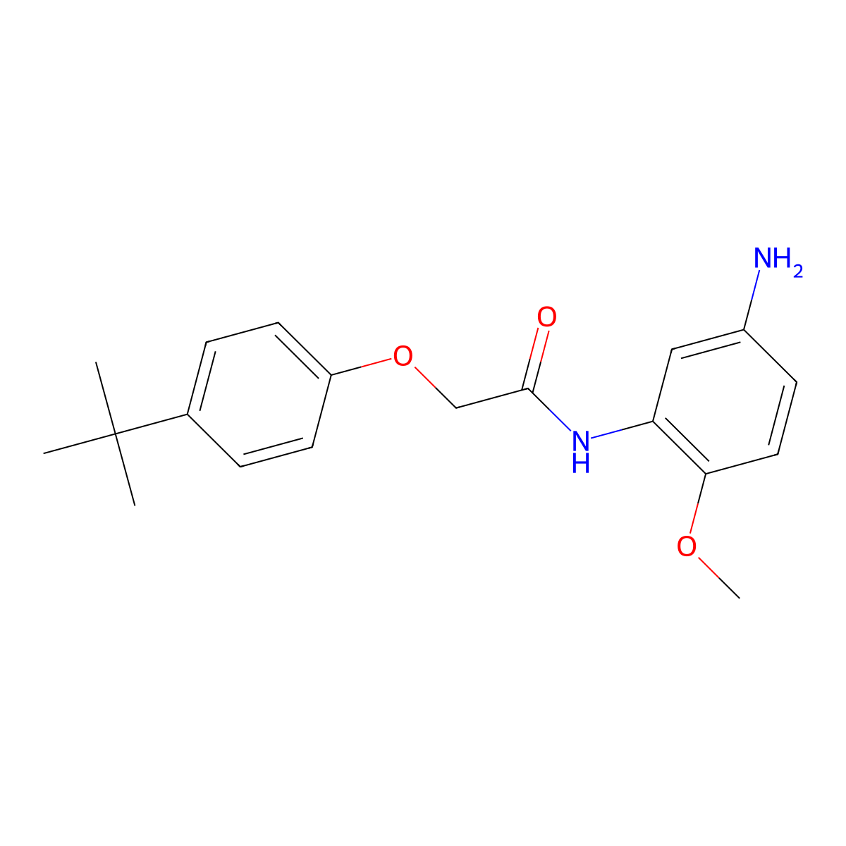N-(5-Amino-2-methoxyphenyl)-2-[4-(tert-butyl)-phenoxy]acetamide molecular structure, CAS 1020055-55-3