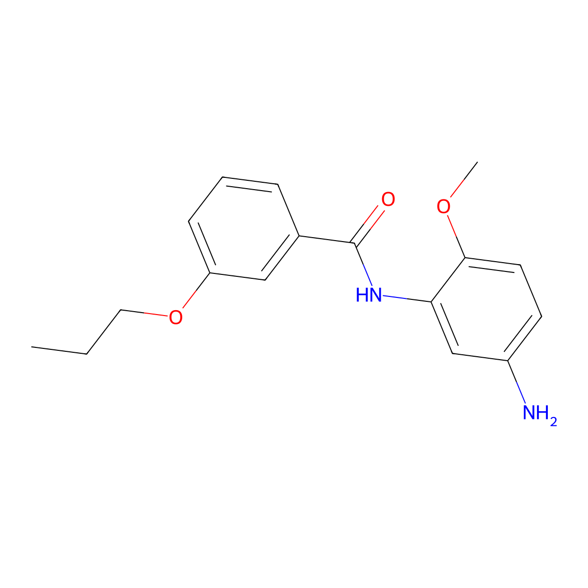 N-(5-Amino-2-methoxyphenyl)-3-propoxybenzamide molecular structure, CAS 1020056-05-6