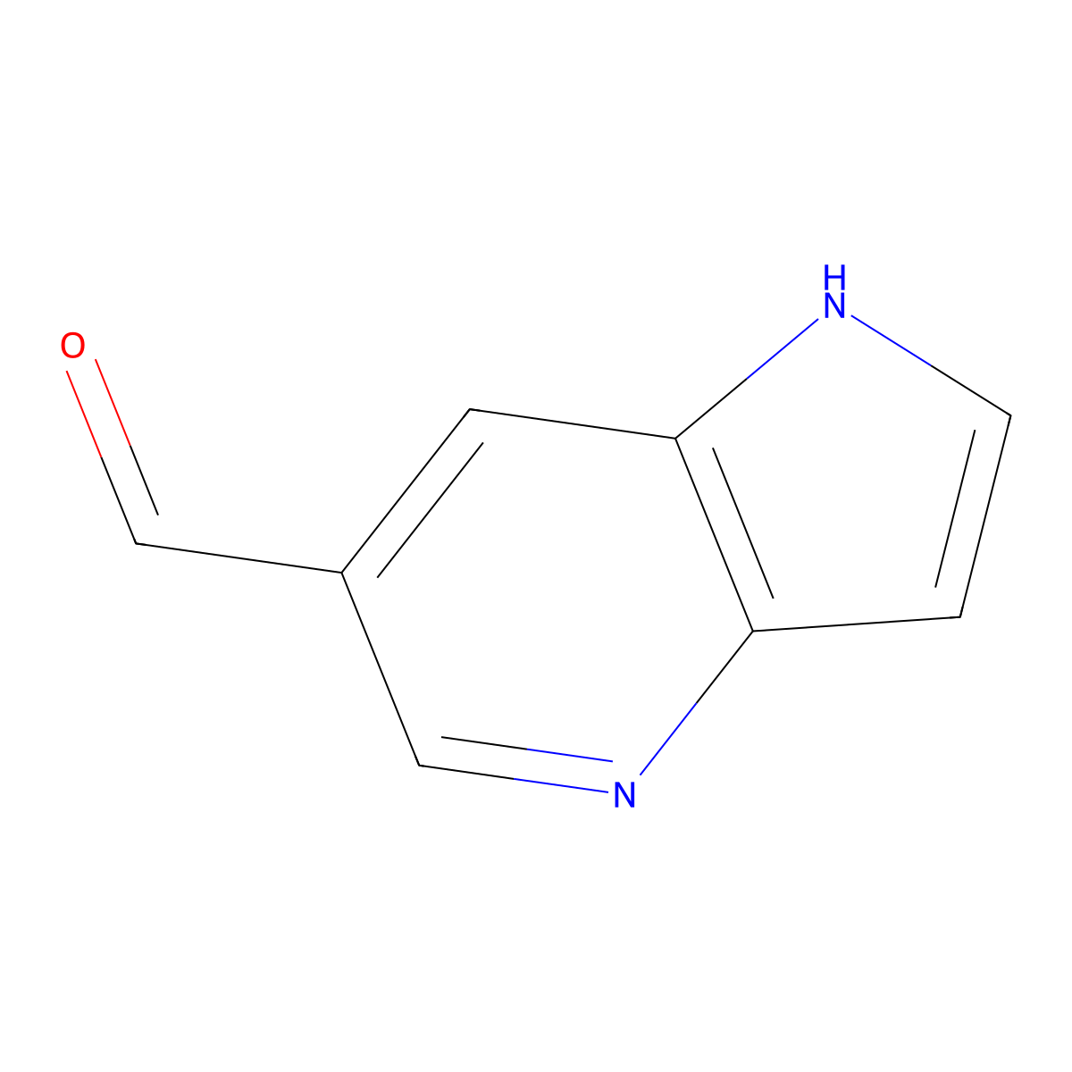 1H-Pyrrolo[3,2-b]pyridine-6-carbaldehyde molecular structure, CAS 1020056-33-0