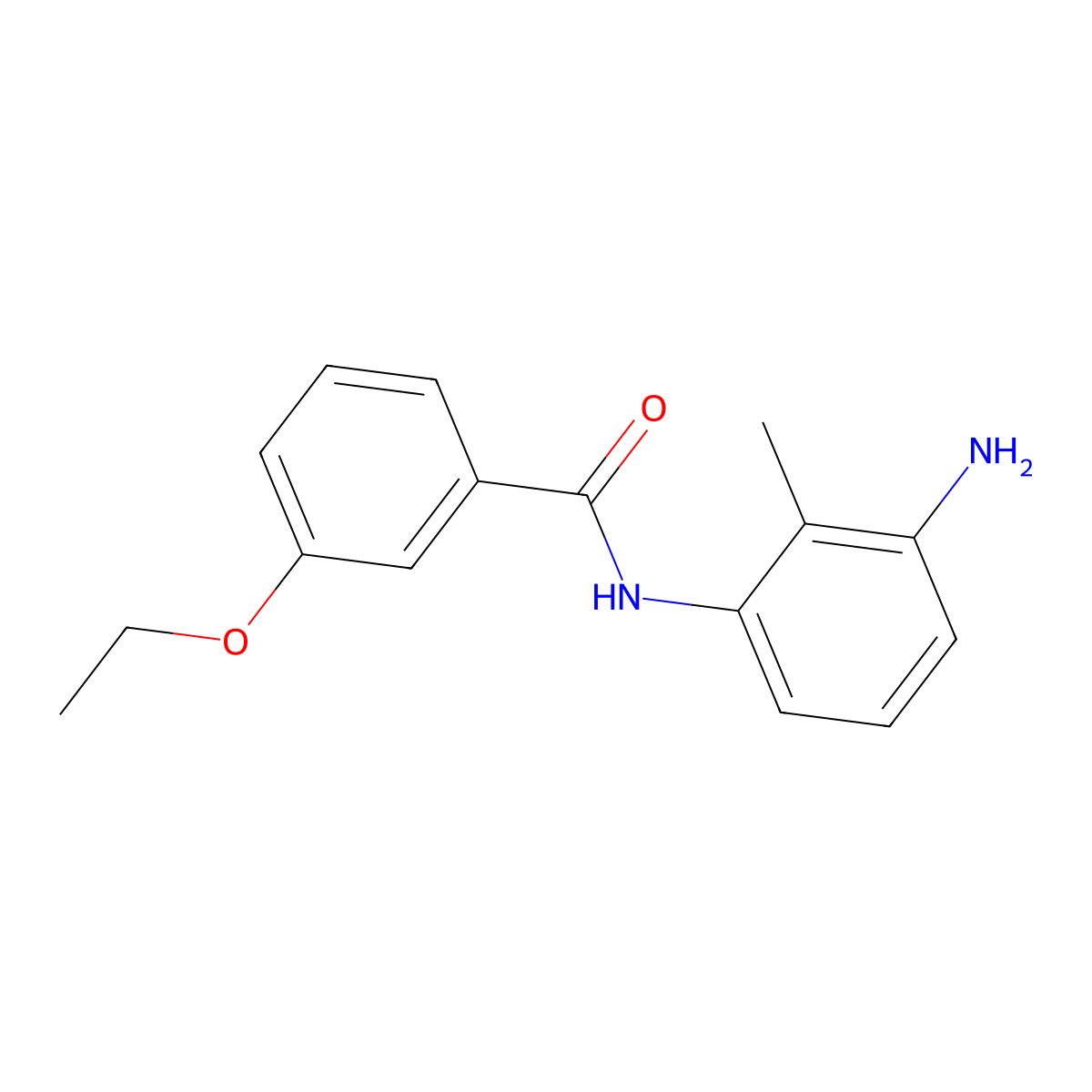 N-(3-Amino-2-methylphenyl)-3-ethoxybenzamide molecular structure, CAS 1020056-68-1