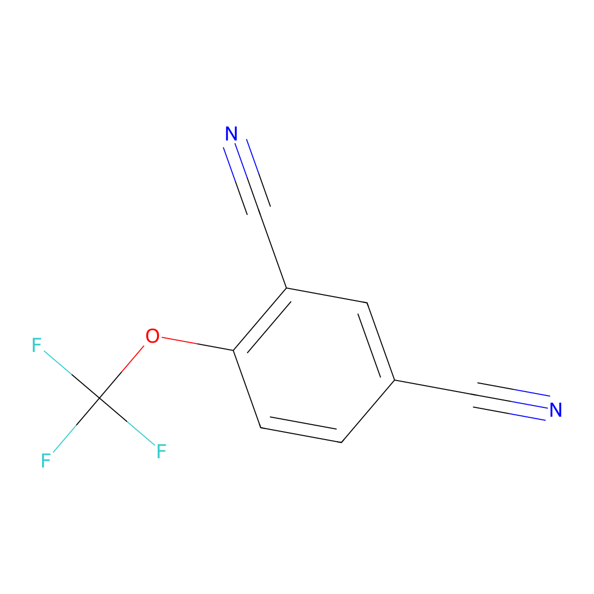 4-(Trifluoromethoxy)isophthalonitrile molecular structure, CAS 1020063-01-7