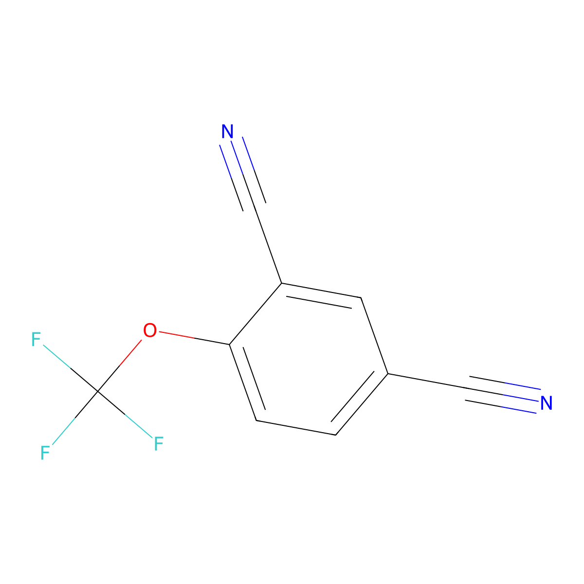 4-(Trifluoromethoxy)isophthalonitrile molecular structure, CAS 1020063-01-7