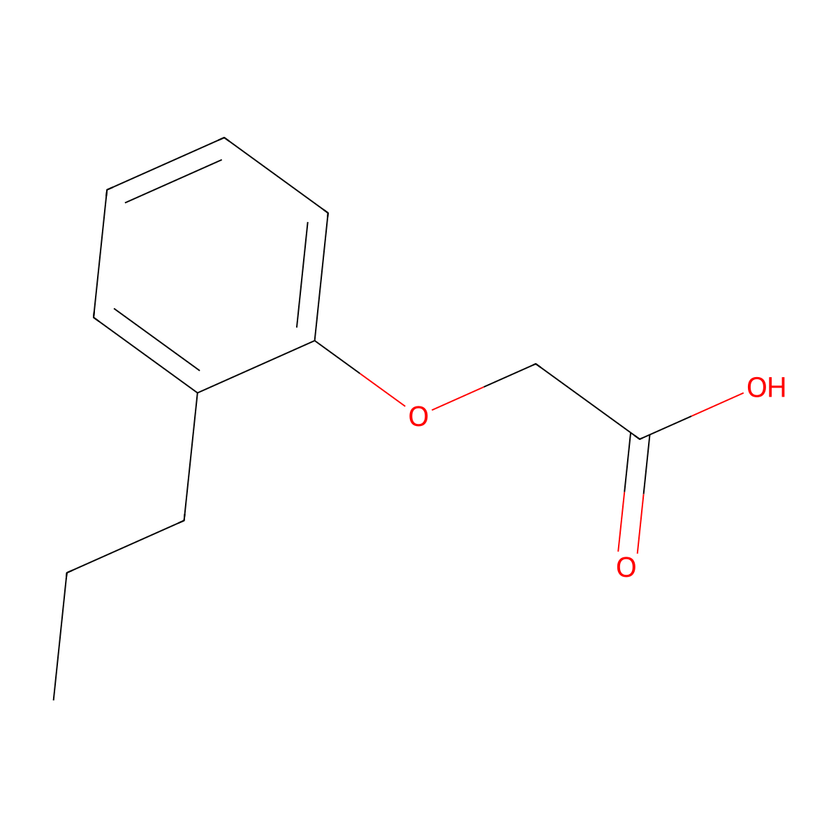 2-(2-propylphenoxy)acetic Acid molecular structure, CAS 102008-91-3