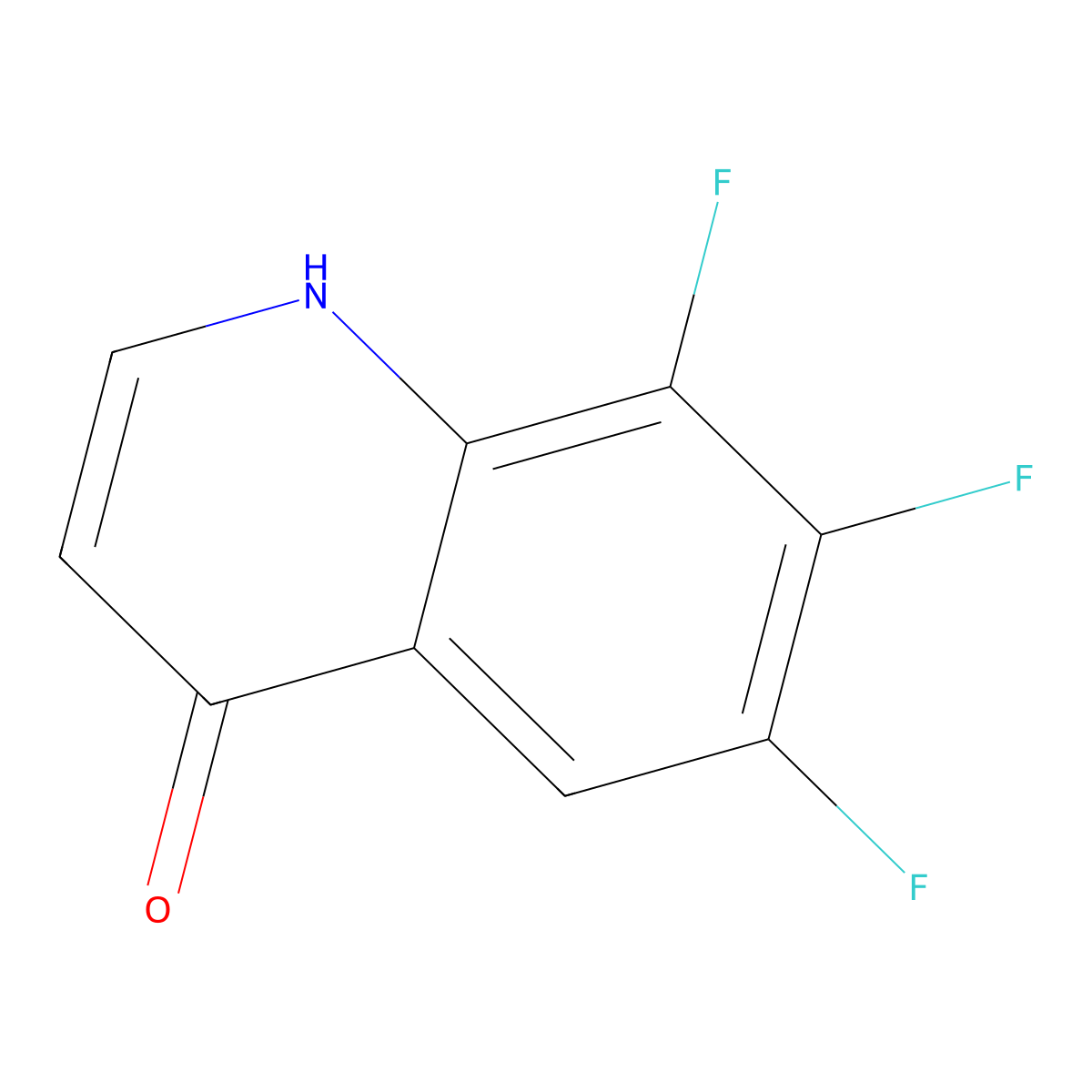 6,7,8-Trifluoro-1,4-dihydroquinolin-4-one molecular structure, CAS 1020087-32-4