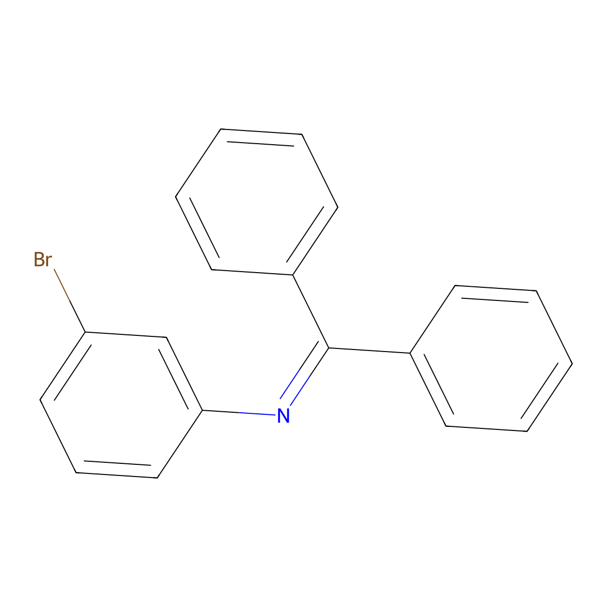 Benzhydrylidene-(3-bromo-phenyl)-amine molecular structure, CAS 1020180-02-2