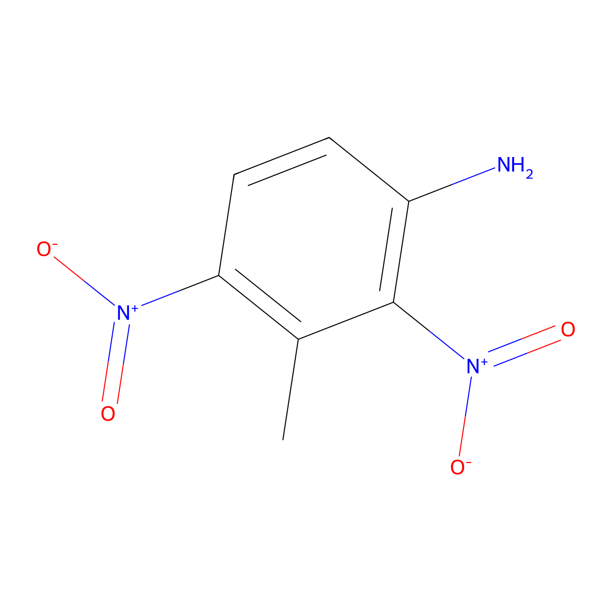 3-Methyl-2,4-dinitroaniline molecular structure, CAS 10202-92-3