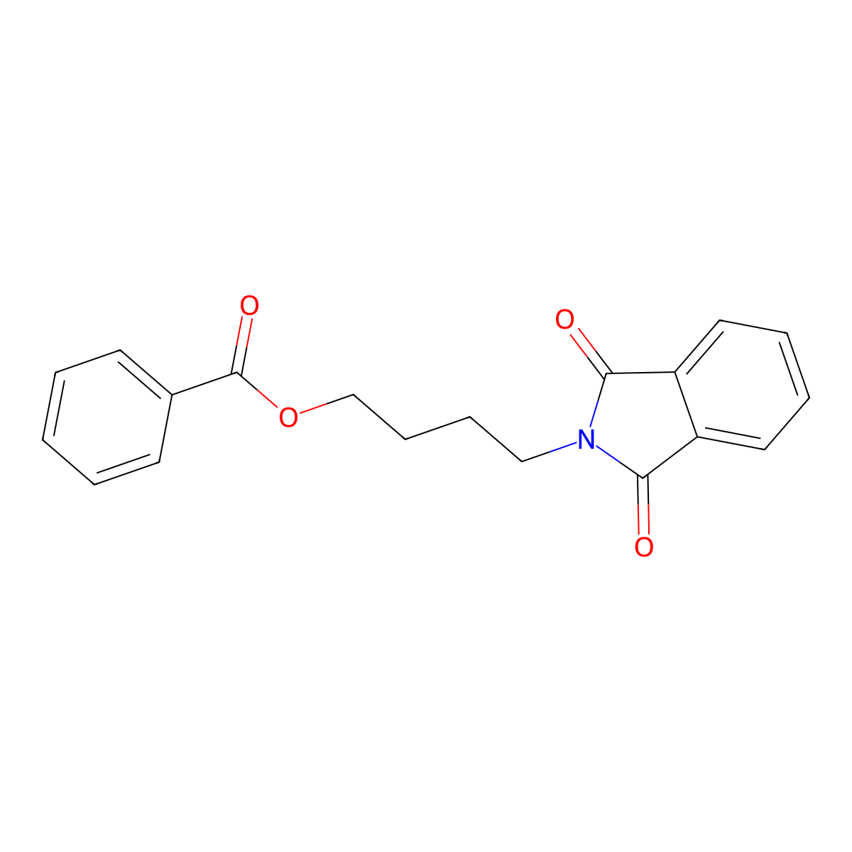 4-Phthalimidobutyl benzoate molecular structure, CAS 102022-69-5