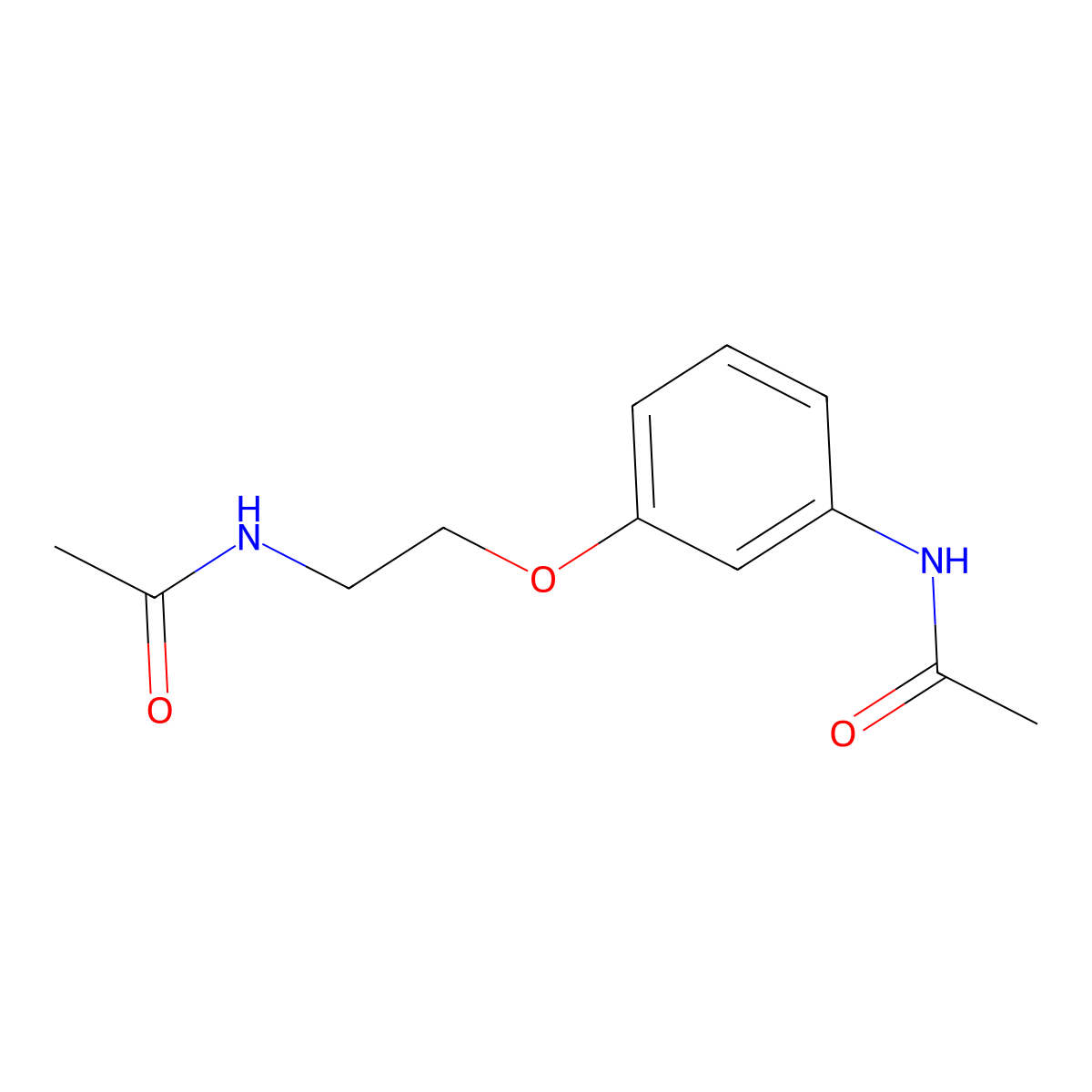 N-{3-[2-(acetylamino)ethoxy]phenyl}acetamide molecular structure, CAS 1020241-61-5