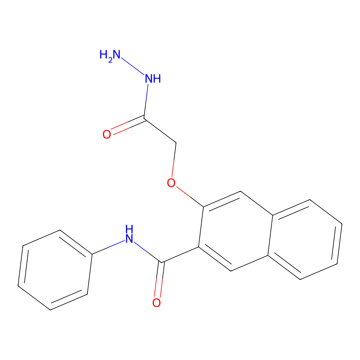 3-(2-hydrazino-2-oxoethoxy)-N-phenyl-2-naphthamide molecular structure, CAS 1020241-65-9