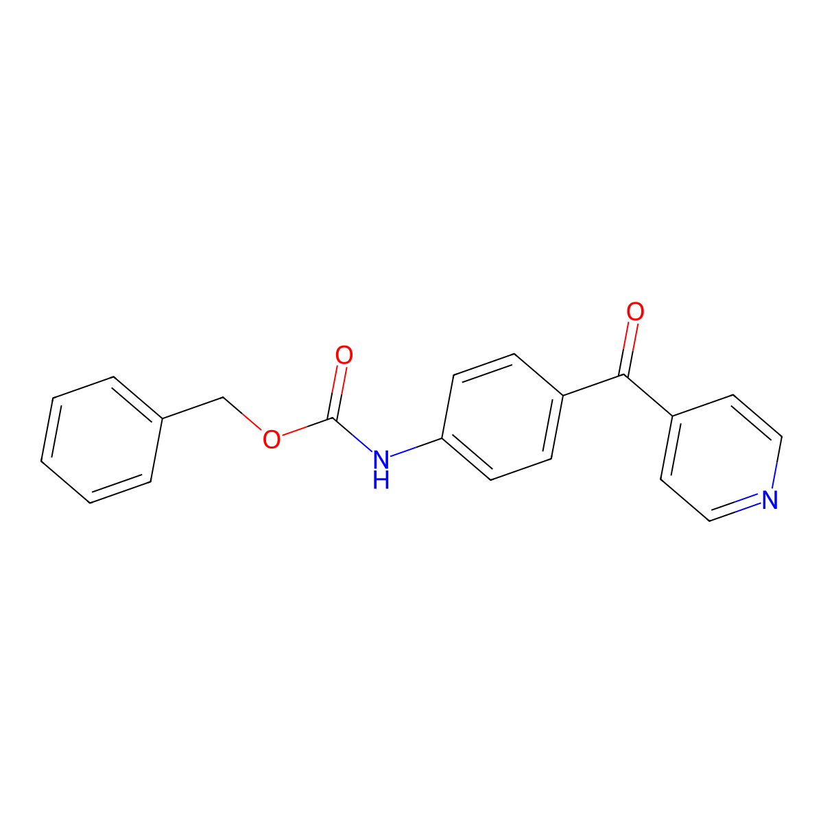 benzyl N-[4-(4-pyridylcarbonyl)phenyl]carbamate molecular structure, CAS 1020241-94-4