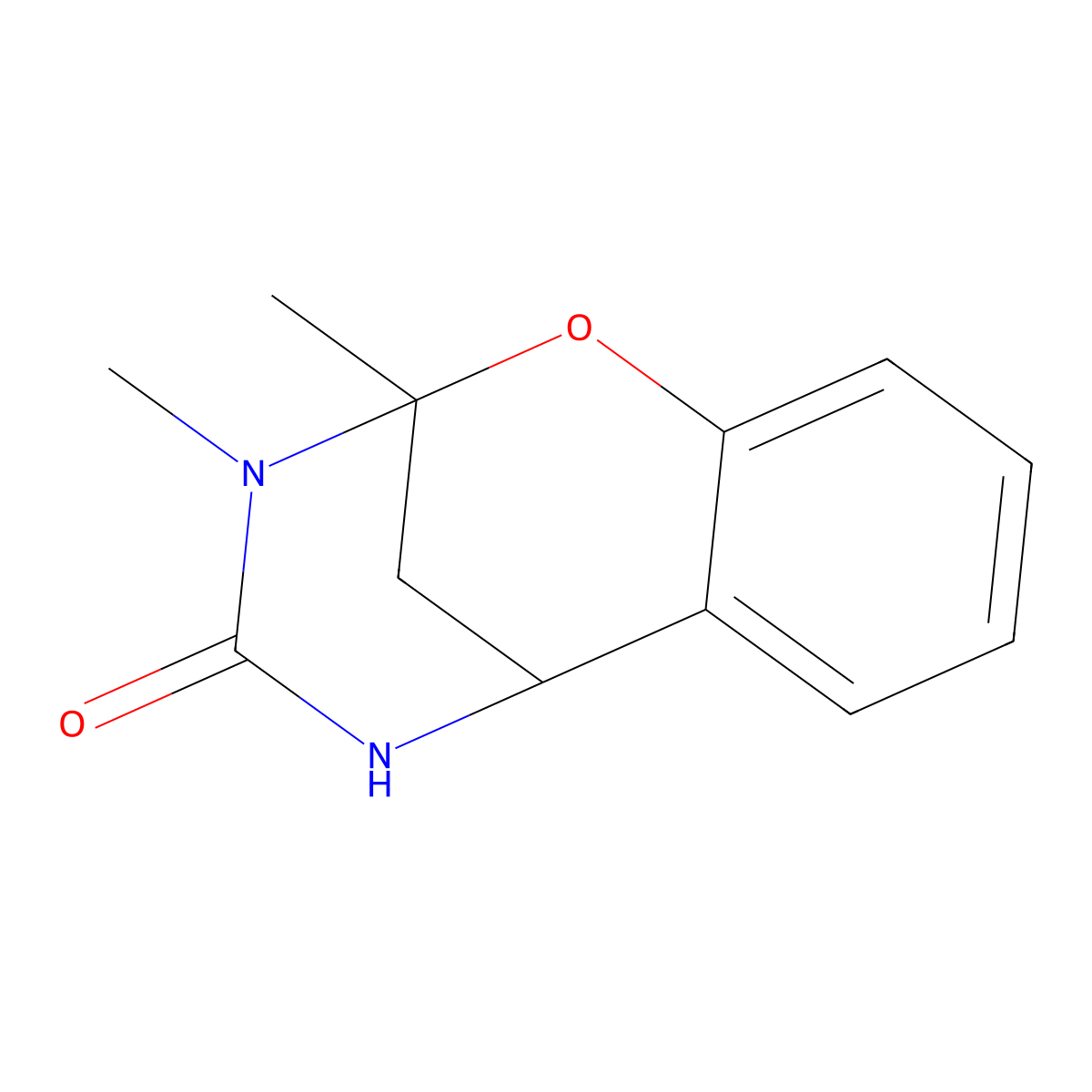 9,10-Dimethyl-8-oxa-10,12-diazatricyclo[7.3.1.0,2,7]trideca-2,4,6-trien-11-one molecular structure, CAS 1020242-85-6