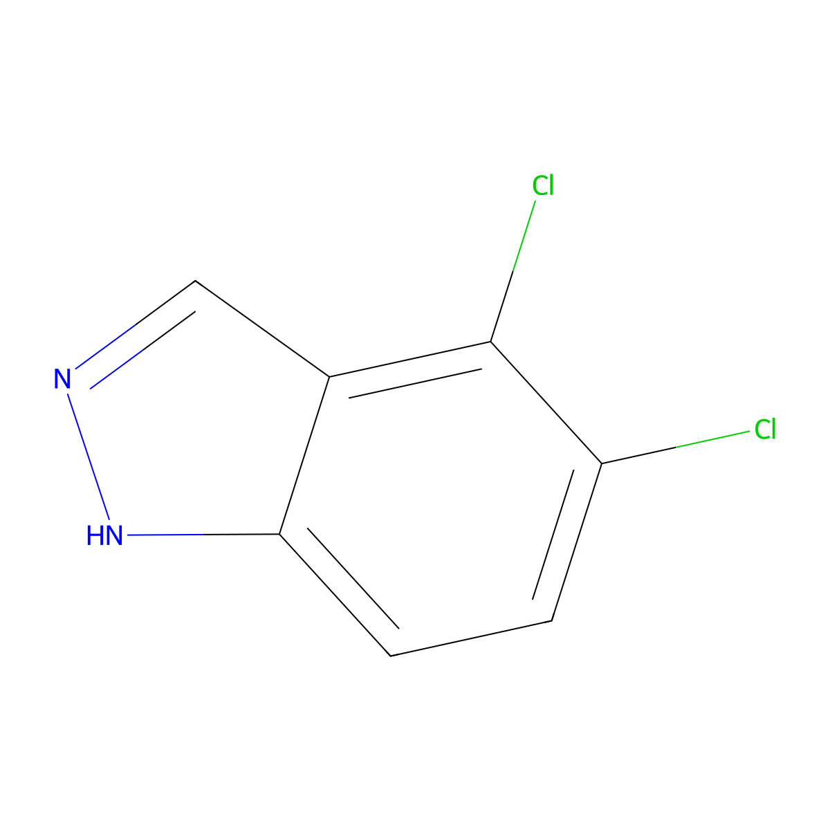 4,5-dichloro-1H-indazole molecular structure, CAS 1020243-02-0