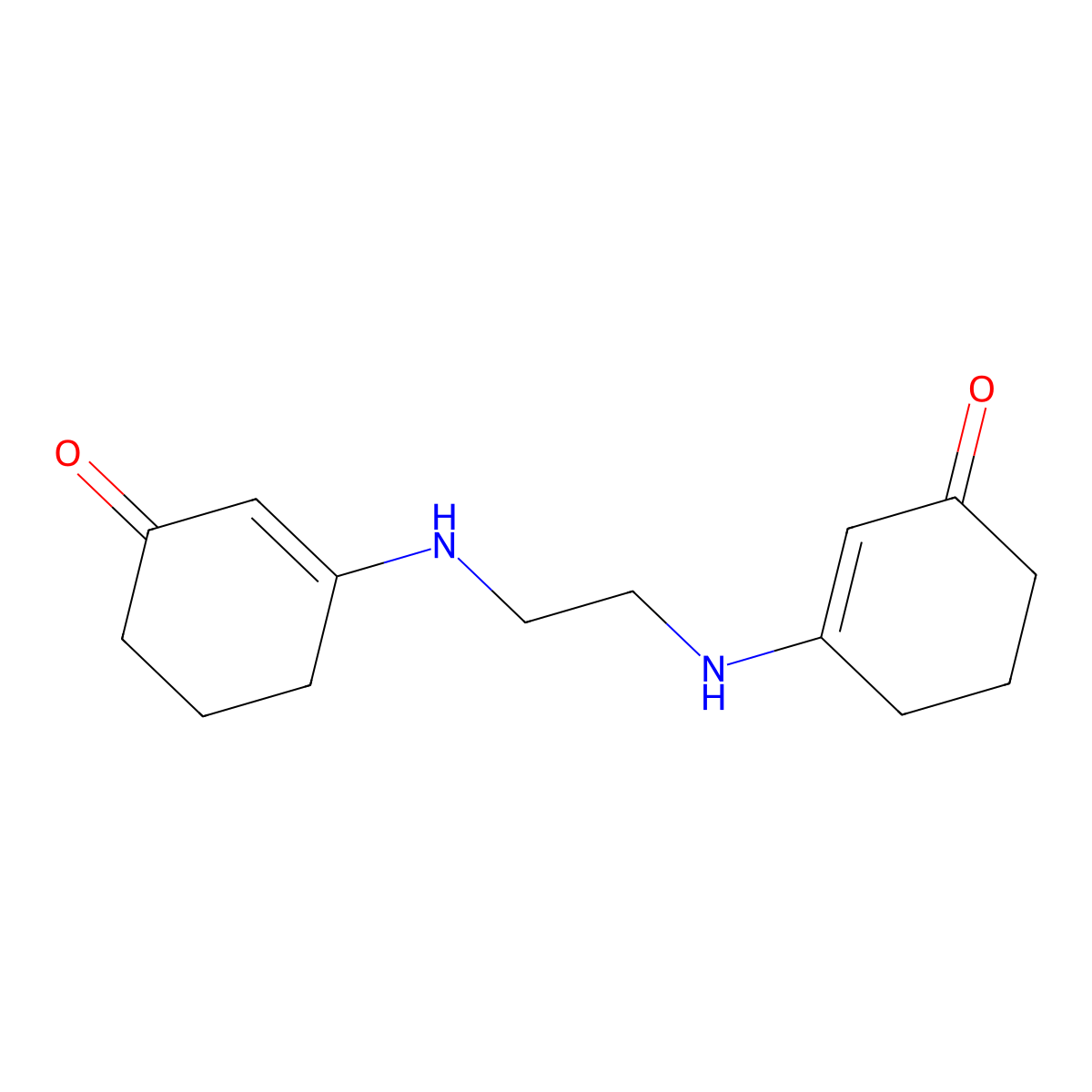 3-({2-[(3-Oxocyclohex-1-en-1-yl)amino]ethyl}amino)cyclohex-2-en-1-one molecular structure, CAS 1020252-36-1