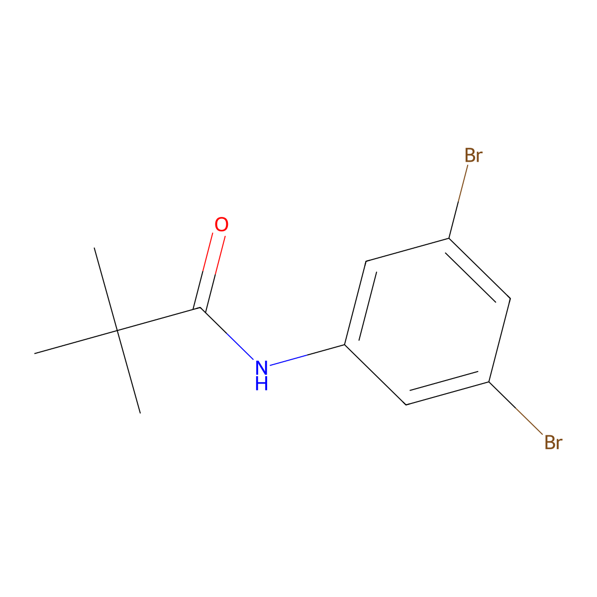 N-(3,5-Dibromophenyl)pivalamide molecular structure, CAS 1020252-74-7