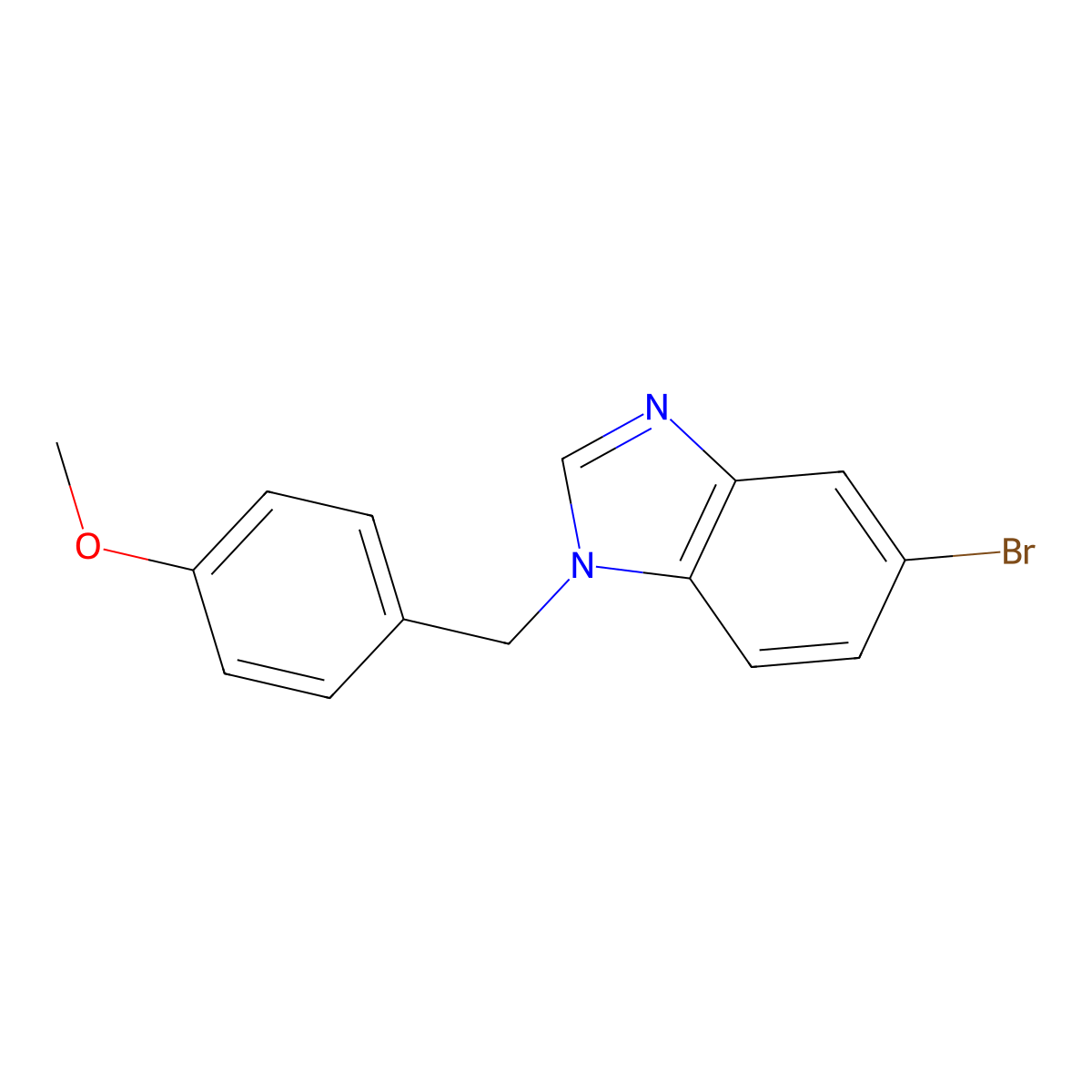 5-Bromo-1-(4-methoxybenzyl)-1H-benzo[d]imidazole molecular structure, CAS 1020253-11-5