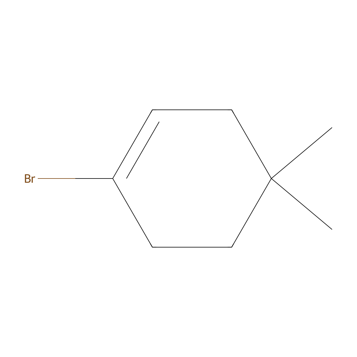 1-Bromo-4,4-dimethylcyclohexene molecular structure, CAS 1020253-13-7