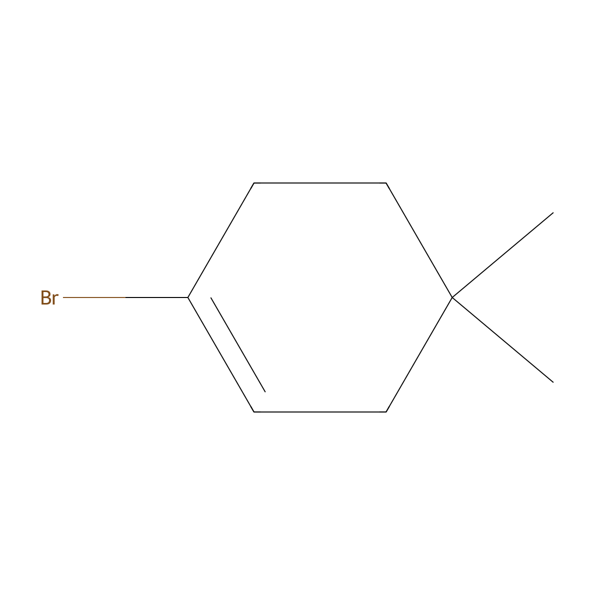 1-Bromo-4,4-dimethylcyclohexene molecular structure, CAS 1020253-13-7