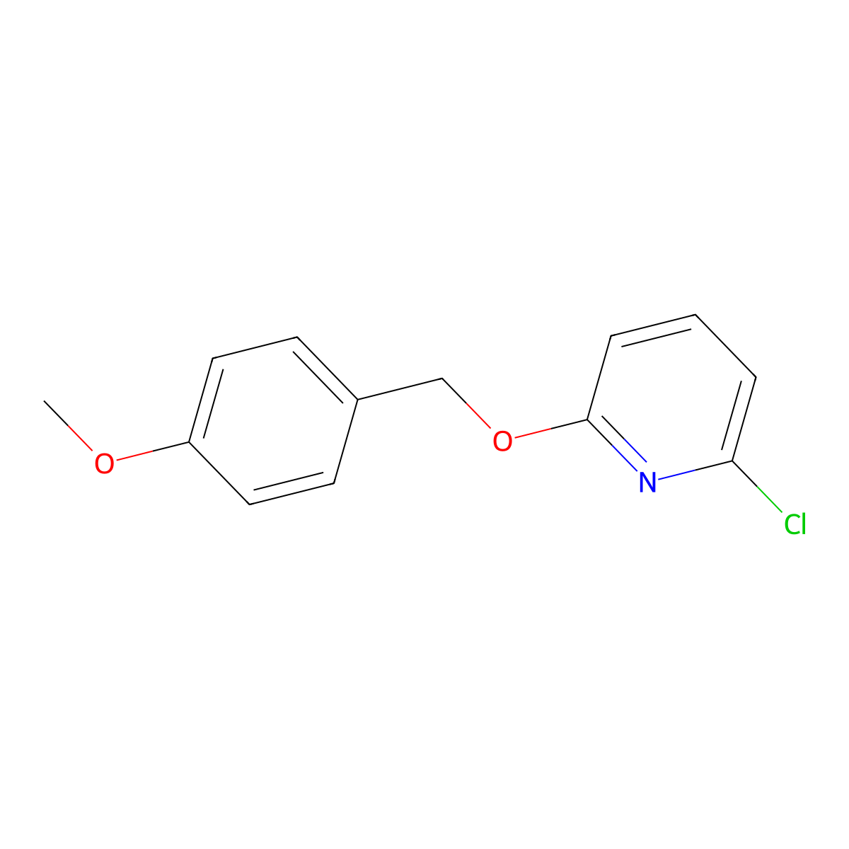 2-Chloro-6-(4-methoxybenzyloxy)pyridine molecular structure, CAS 1020253-23-9