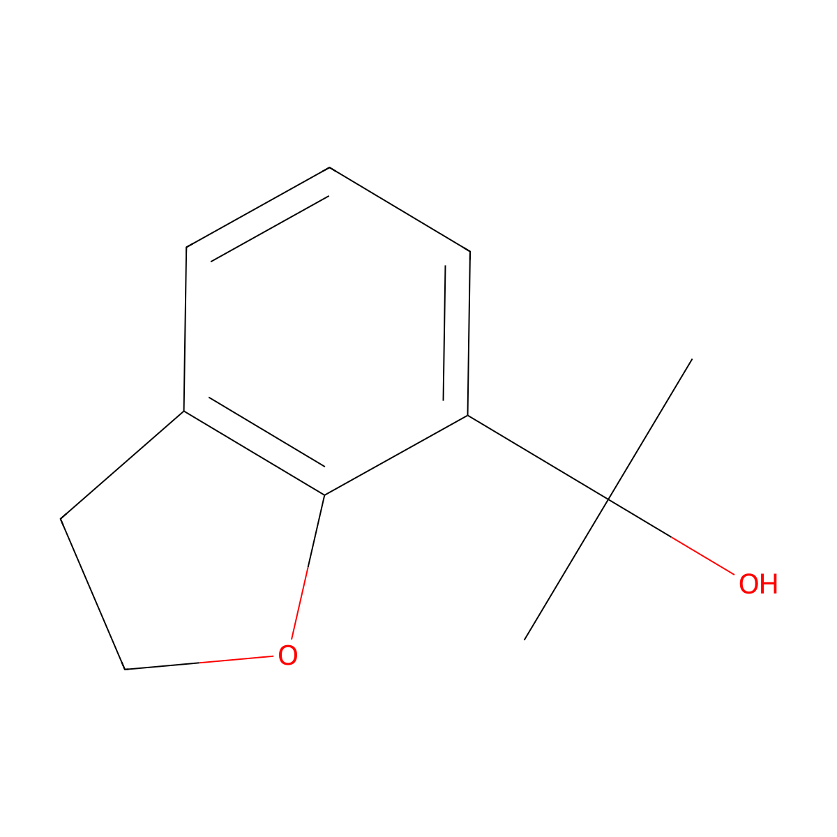 2-(2,3-Dihydro-1-benzofuran-7-yl)propan-2-ol molecular structure, CAS 1020253-59-1