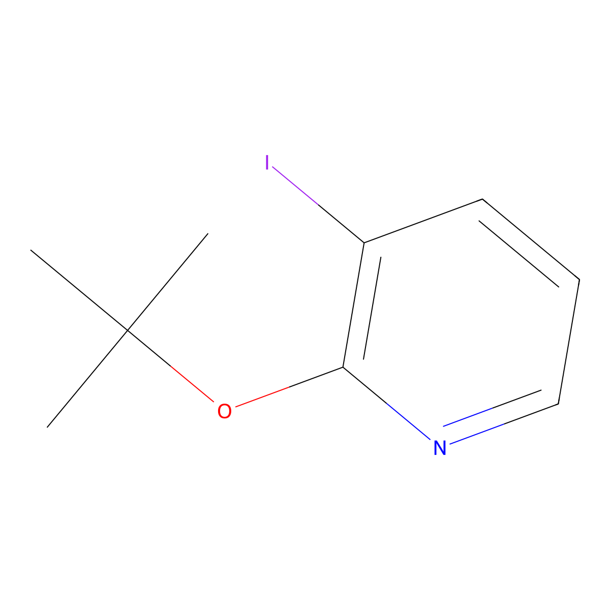 2-tert-Butoxy-3-iodopyridine molecular structure, CAS 1020253-78-4