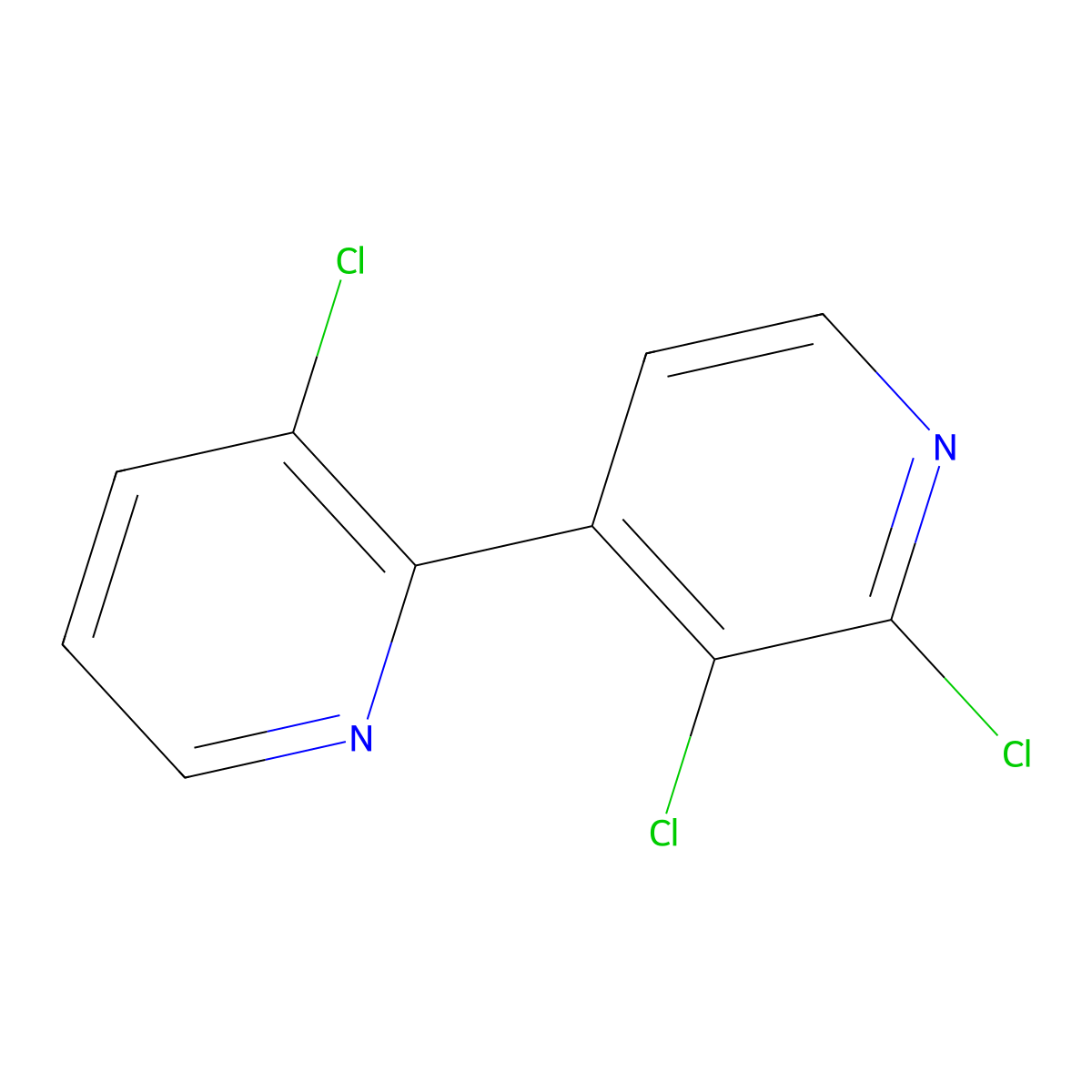 2',3,3'-Trichloro-2,4'-bipyridine molecular structure, CAS 1020253-82-0