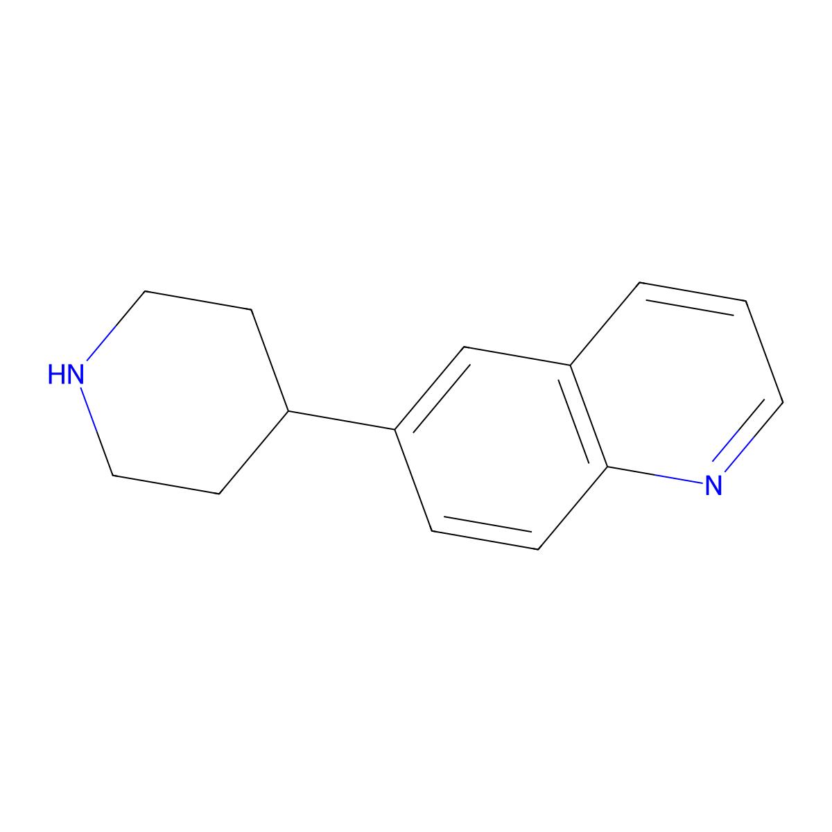 6-(Piperidin-4-yl)quinoline molecular structure, CAS 1020277-40-0