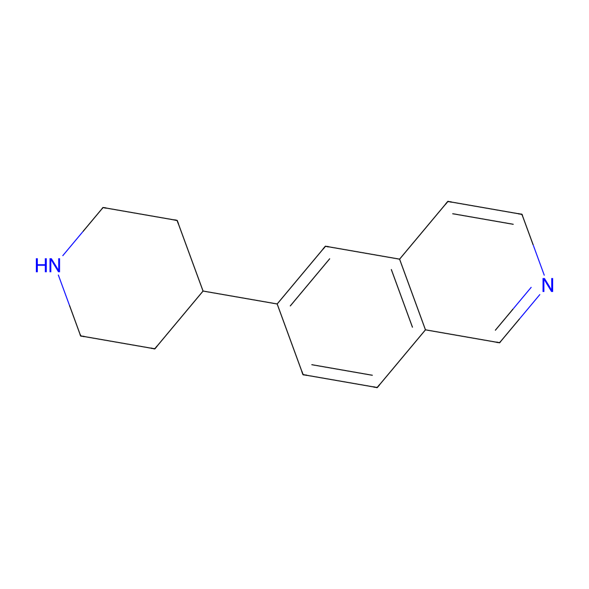 6-(Piperidin-4-yl)isoquinoline molecular structure, CAS 1020277-43-3
