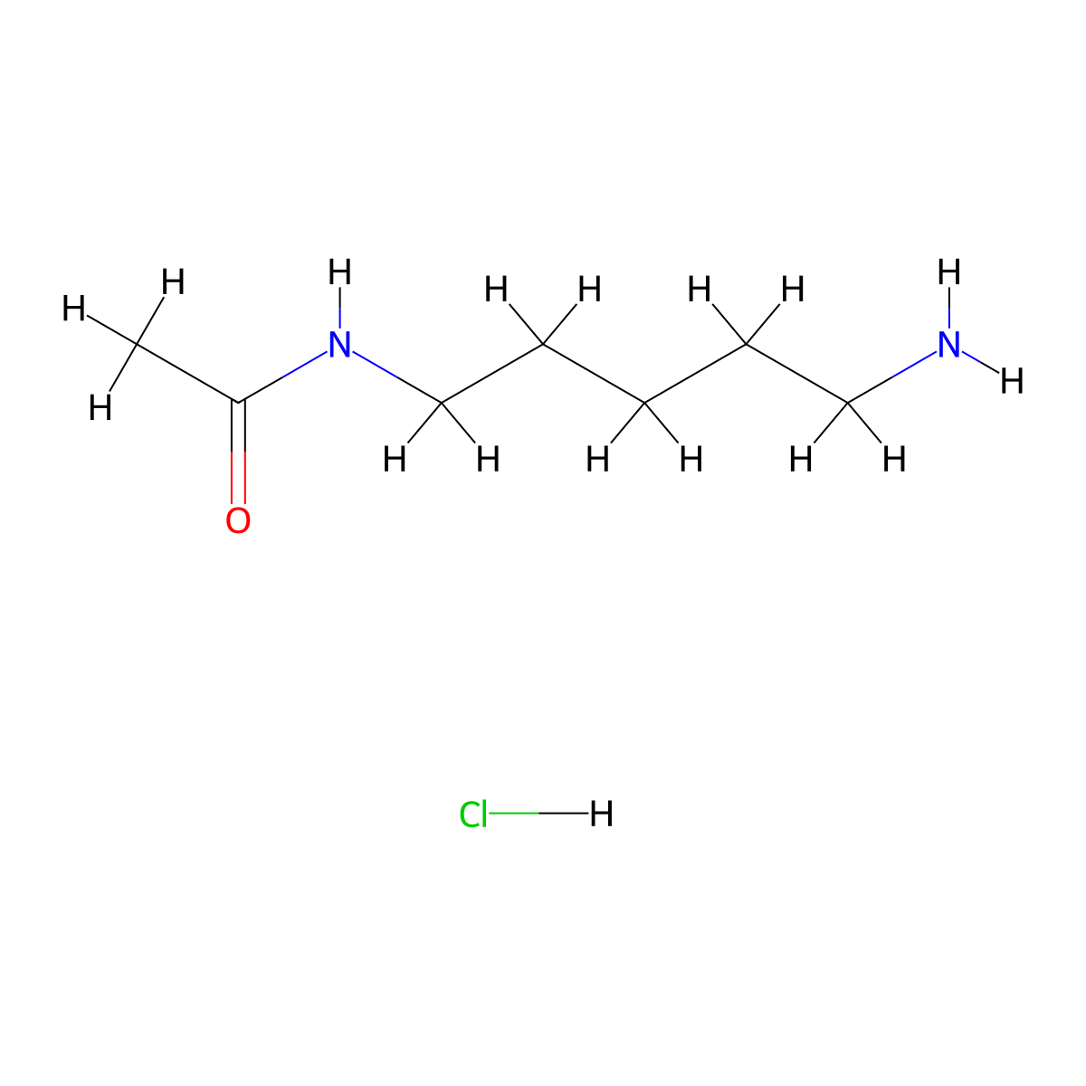 N-(5-Aminopentyl)acetamide hydrochloride molecular structure, CAS 102029-76-5