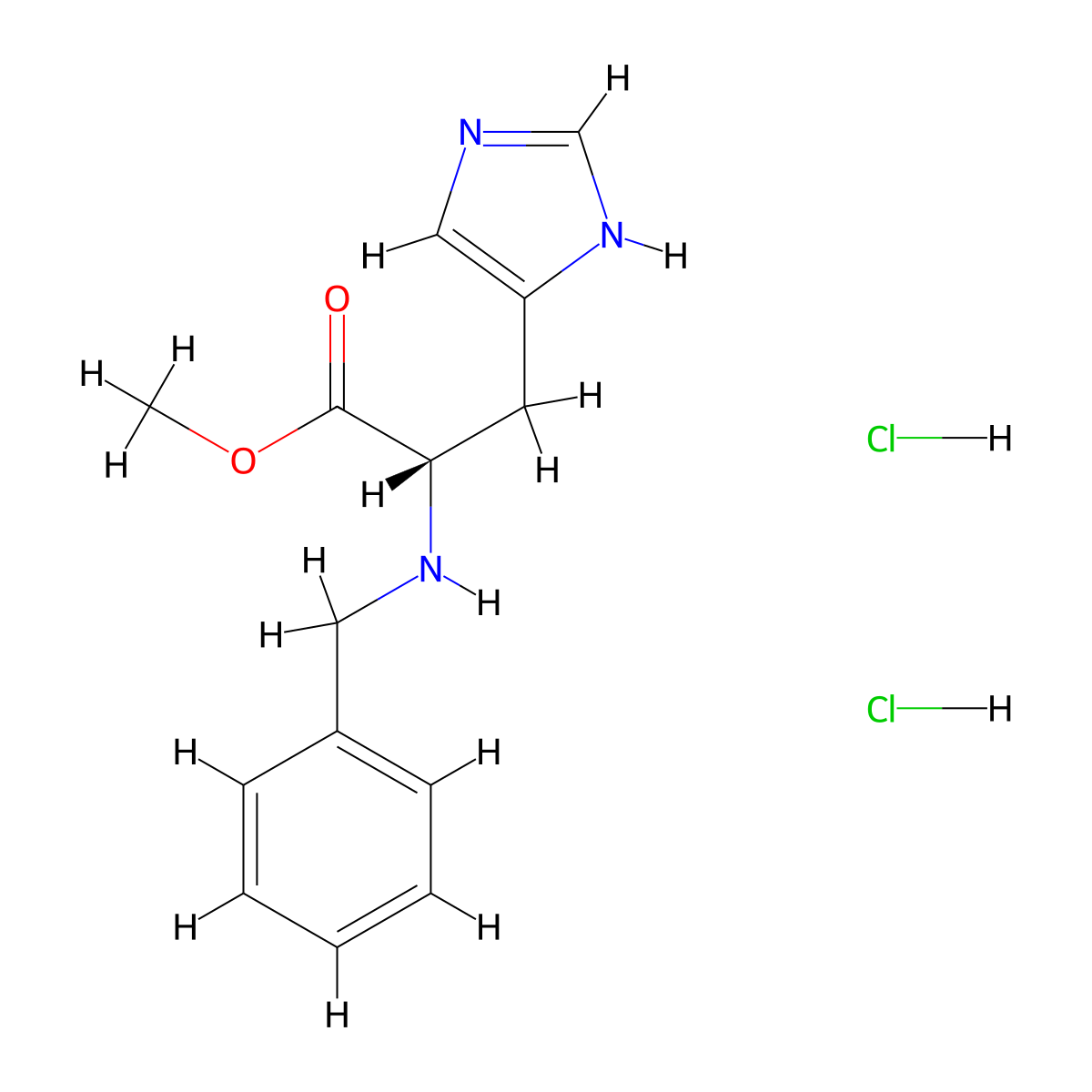 Bzl-his-ome 2hcl molecular structure, CAS 102029-99-2