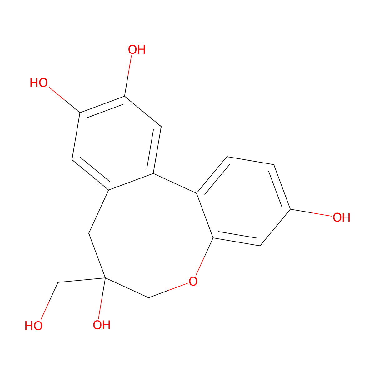 Protosappanin B molecular structure, CAS 102036-29-3