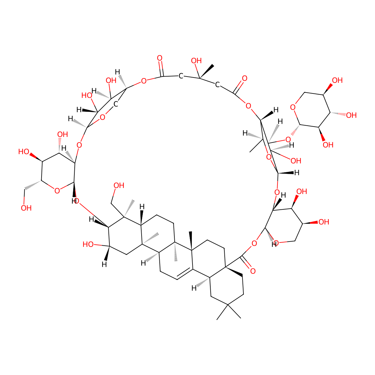 Tubeimoside I molecular structure, CAS 102040-03-9