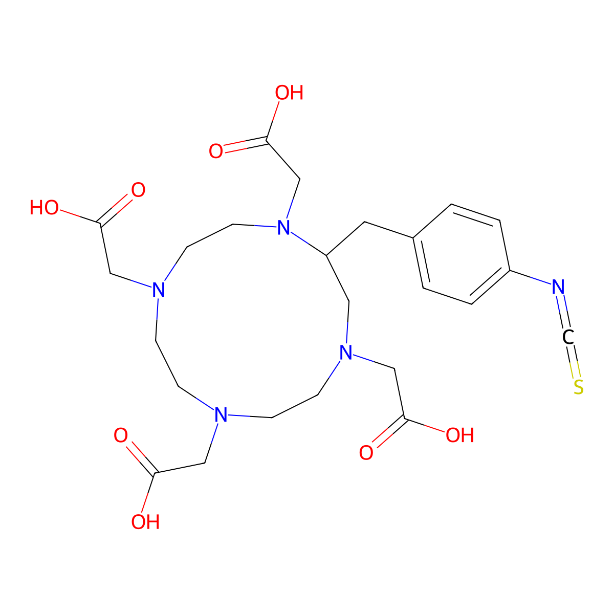 (S)-p-SCN-Bn-DOTA molecular structure, CAS 1020407-41-3