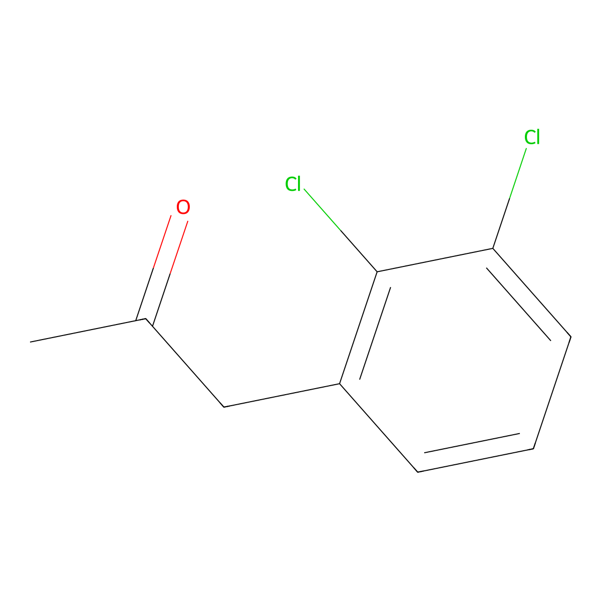1-(2,3-Dichlorophenyl)propan-2-one molecular structure, CAS 102052-39-1
