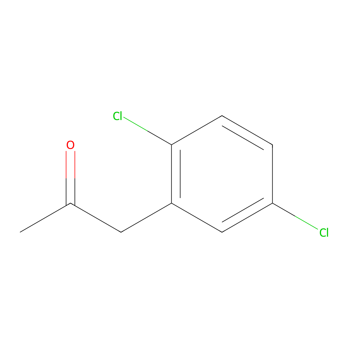 1-(2,5-Dichlorophenyl)propan-2-one molecular structure, CAS 102052-40-4