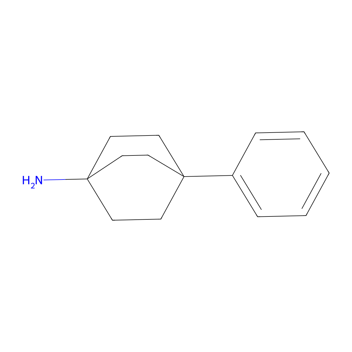 4-Phenylbicyclo(2.2.2)octan-1-amine molecular structure, CAS 10206-89-0