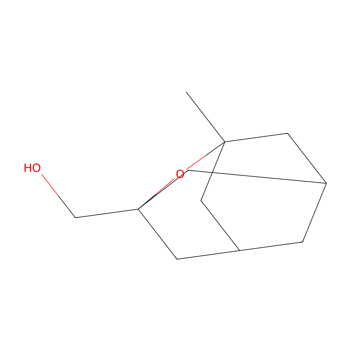 1-Hydroxymethyl-3-methyl-2-oxadamantane molecular structure, CAS 1020647-25-9